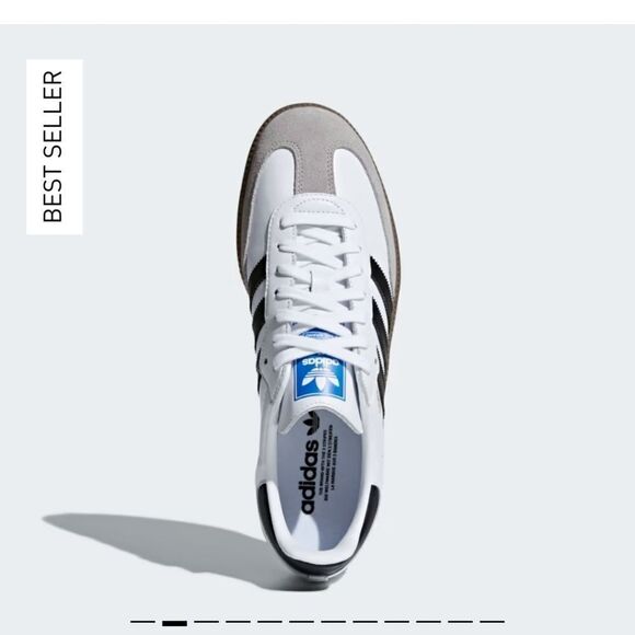 Adidas Samba OG Shoes Size 4.5 in Cloud White/Core Black/gum NWT in packaging - Picture 12 of 16